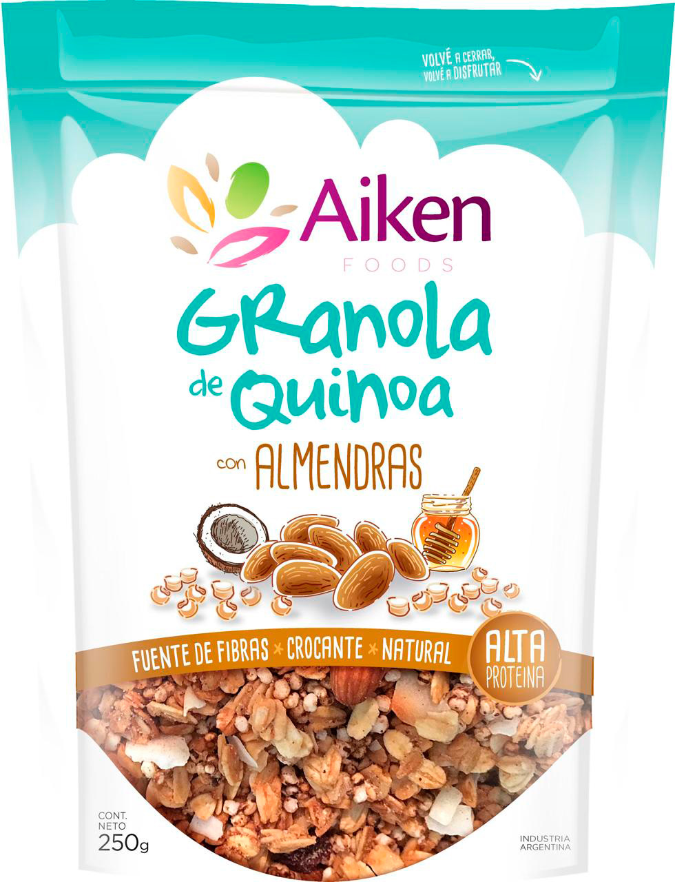 1121414 Granola de quinoa y almendras 250 gr |Aiken| - Image 1