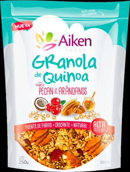 Granola de quinoa , Nuez Pecan & Arandanos  250 gr  |Aiken|