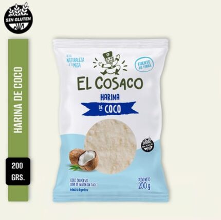 Harina de coco sin T.A.C.C. 200 gr |El Cosaco|