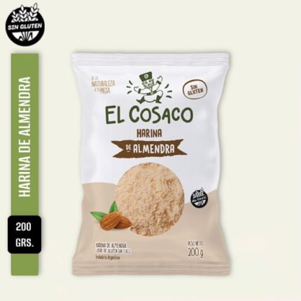 Harina de almendra sin T.A.C.C. 200 gr |El Cosaco|