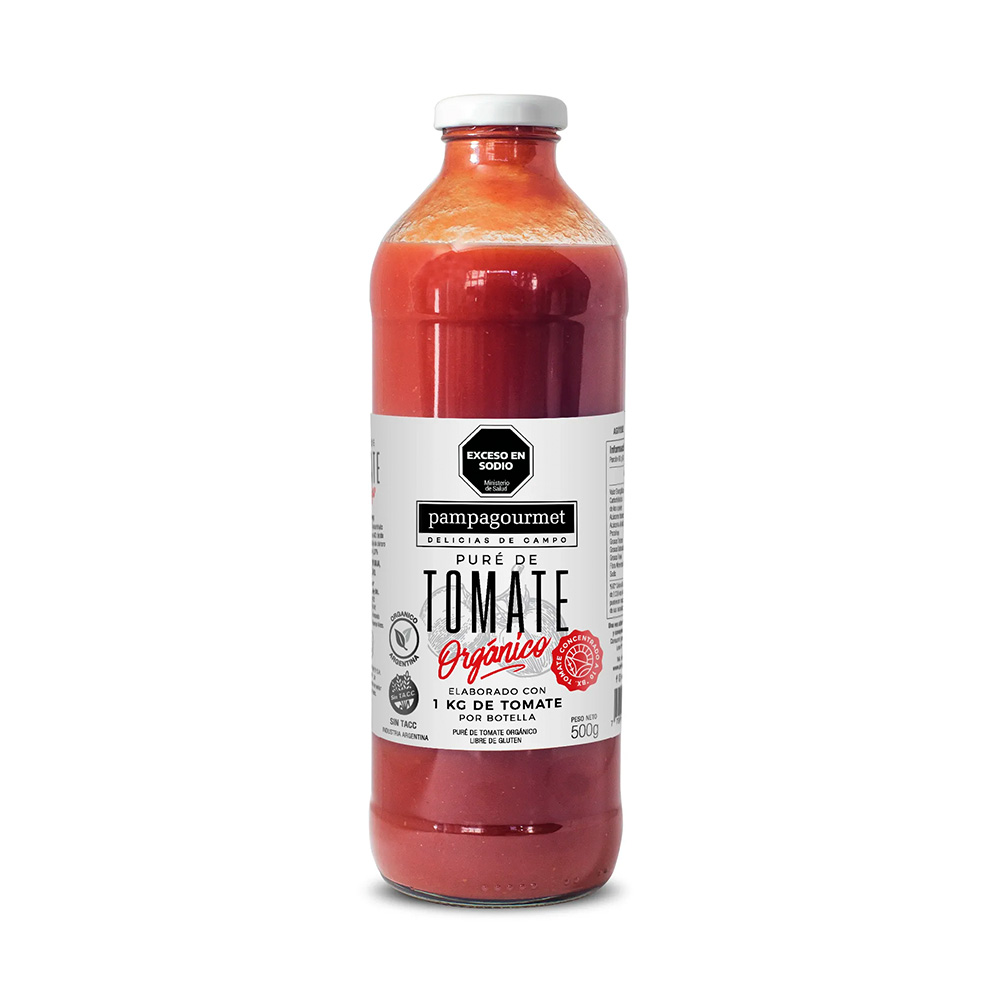 1176817 Puré de tomate orgánico sin T.A.C.C. 500 gr Pampa Gourmet - Image 1