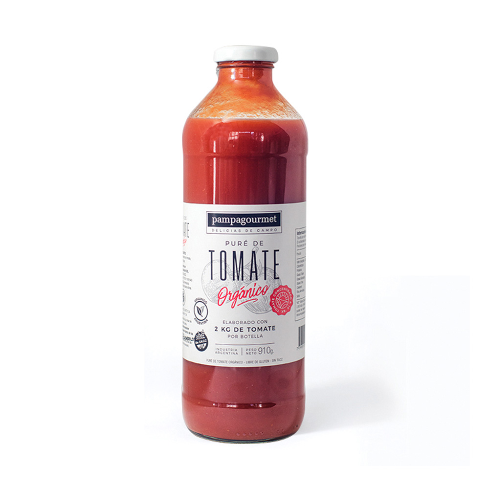 1176818 Puré de tomate orgánico sin T.A.C.C. 900 gr Pampa Gourmet - Image 1