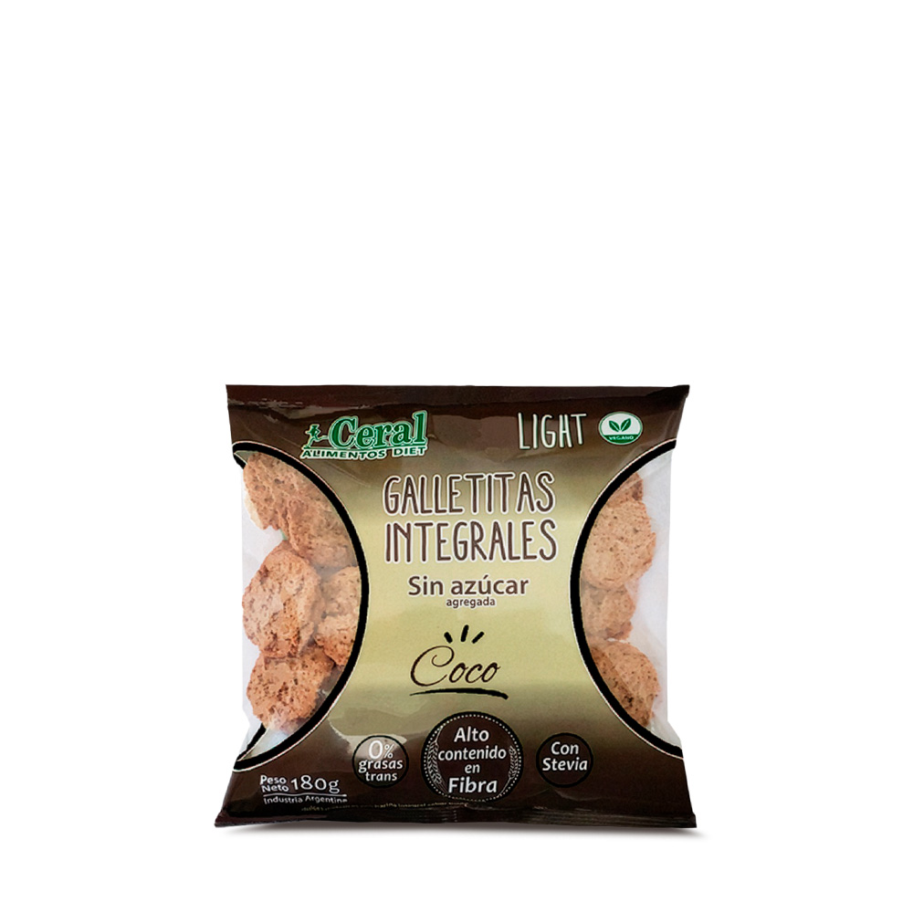 3120027 Galletita intergal de coco x 180 g Ceral - Image 1