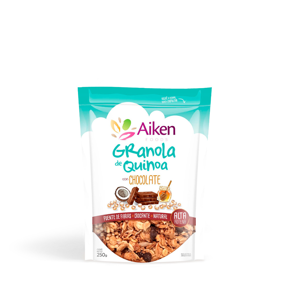 1121416 Granola de quinoa y chocolate 250 gr Aiken - Image 1