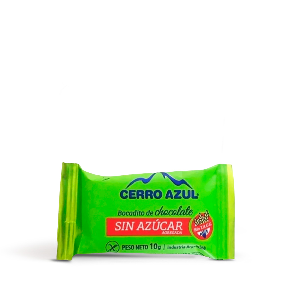 3110008 Bocadito chocolate x 100 gr SIN TACC/ SIN AZUCAR Cerro Azúl - Image 1