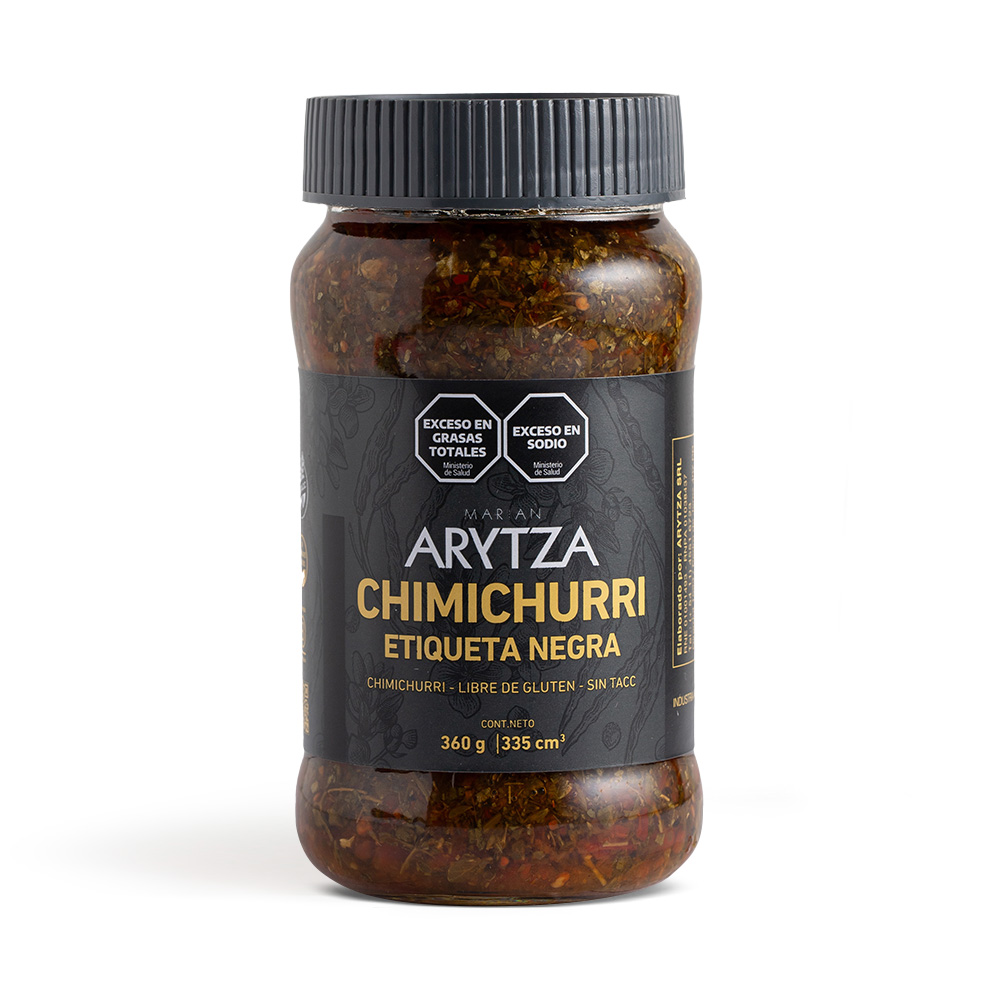 1856042 Chimichurri Etiqueta Negra 360 gr Sin T.A.C.C. Arytza - Image 1