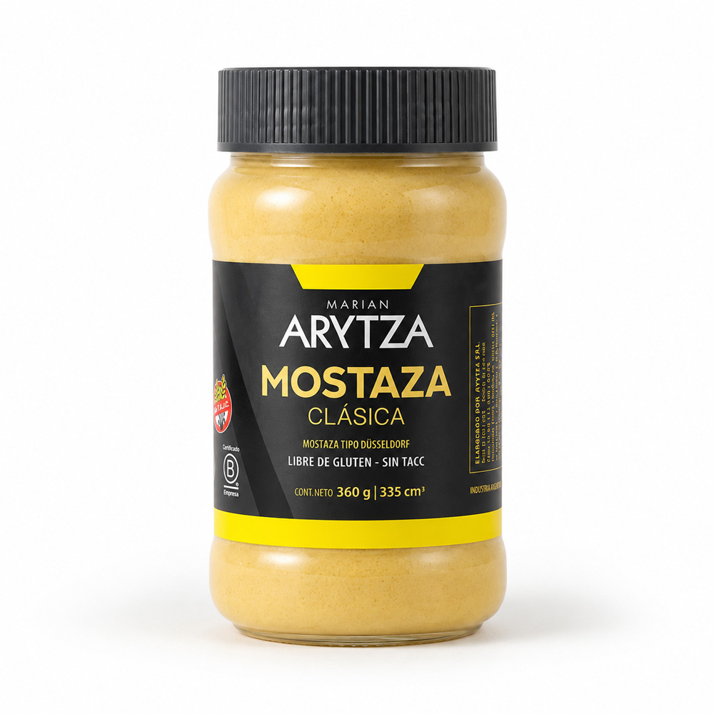 1856048 Mostaza Clásica 360 gr Sin T.A.C.C. Arytza - Image 1
