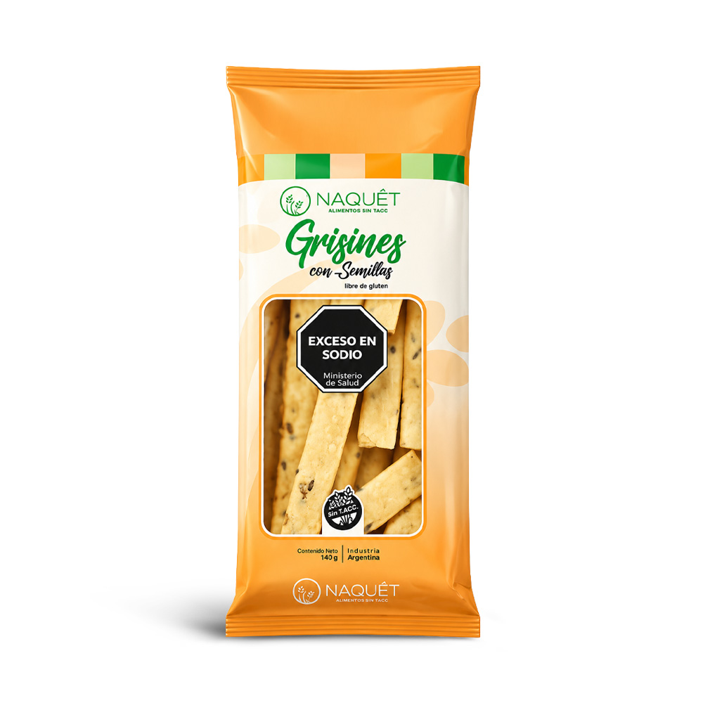 2377714 Grisines sabor semillas 140 gr sin T.A.C.C.Naquet - Image 1