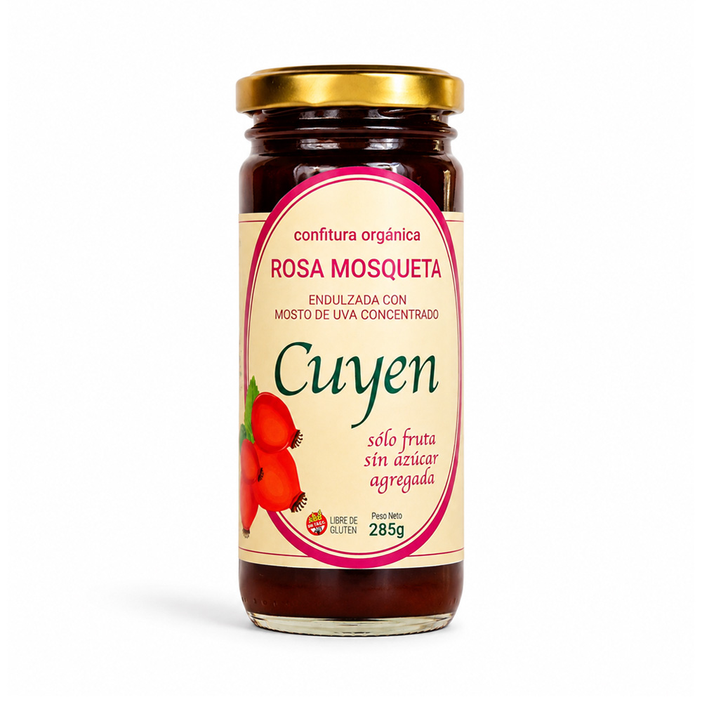 1051741 Mermelada sin azúcar Rosa mosqueta 285 gr Sin T.A.C.C. Cuyen - Image 1