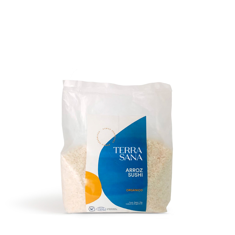 1013915 Arroz corto para Sushi 1 kilo Terrasana - Image 1